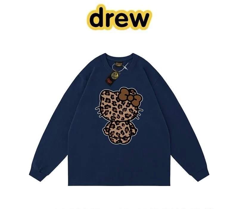 Base Layer Top - Drew House Kedi Grafikli Uzun Kollu