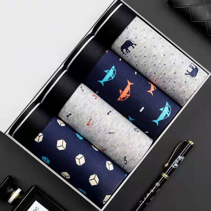 Boxer Brief Pack Cotton - 4 adet/grup baksır şort erkek iç