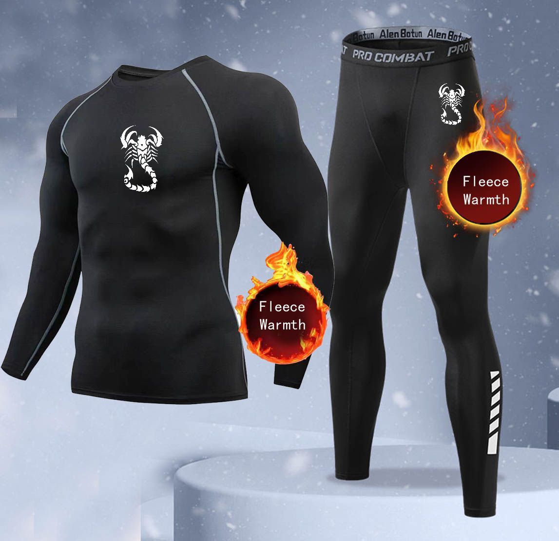 Thermal Long John - Yeni 2 Parçalı Kışlık Sıcak Erkek