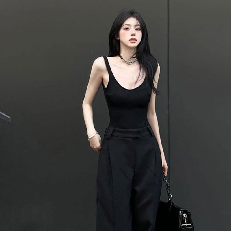Siyah Strappy Bodysuit Seksi B - Suspender Tank Top incelemesi ve fiyatı